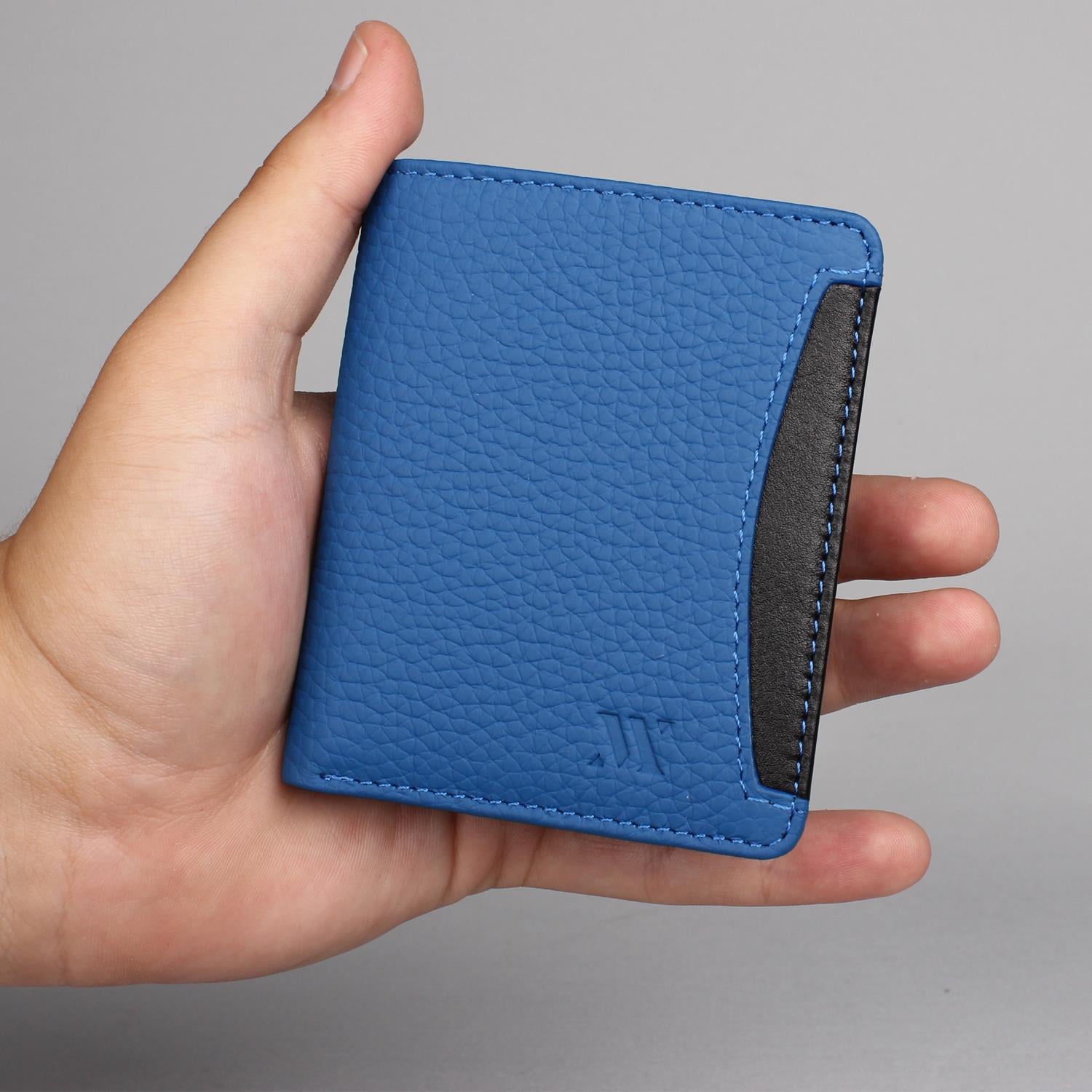 My Valice Men Genuine Leather Wallet and Card Holder 1801 Blue