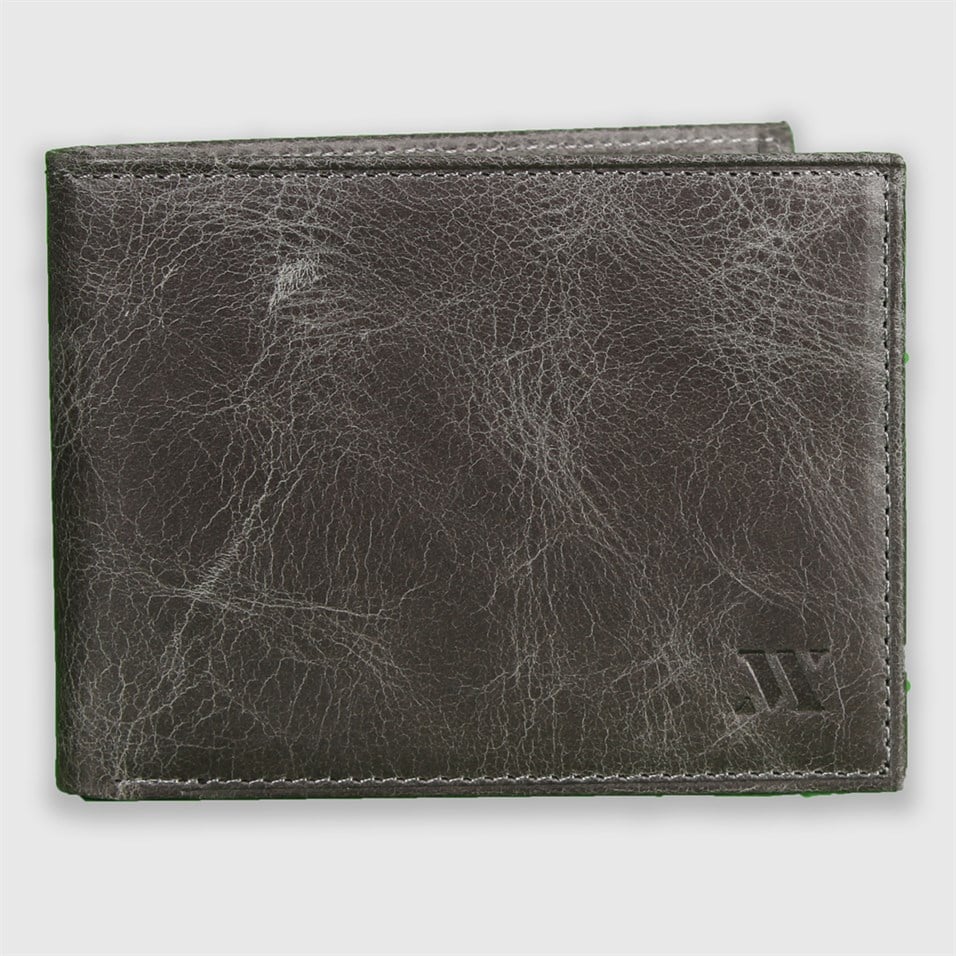 My Valice Men Genuine Leather Wallet and Card Holder 1814 Grey