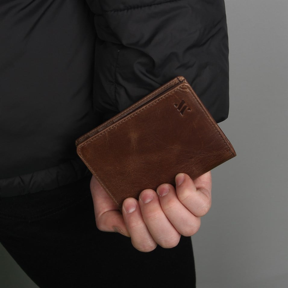 My Valice Men Genuine Leather Wallet and Cardholder 1820 Brown