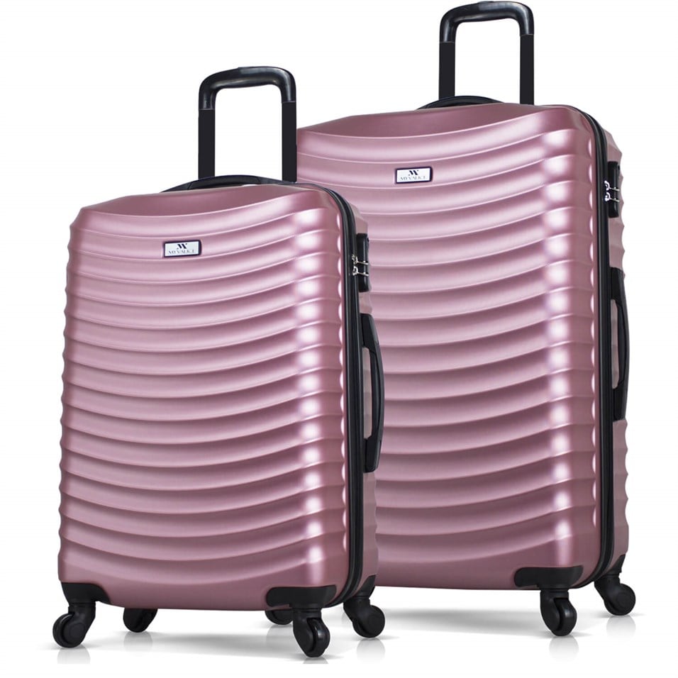 My Valice Force Abs Suitcase Set Of 2 (Large & Medium) Rose Gold | My Valice