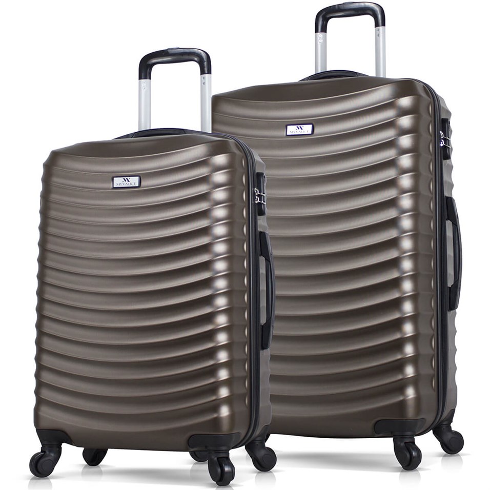 My Valice Force Abs 2'li Valiz Seti (Orta ve Büyük) Vizon