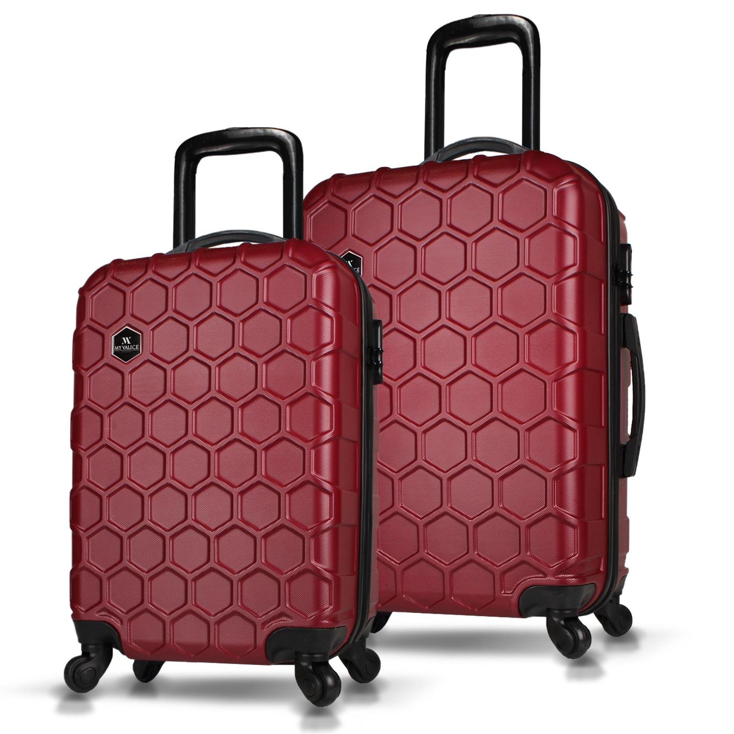 My Valice Honey Abs Cabin and Medium Size Set of  2 Luggage Set Khaki