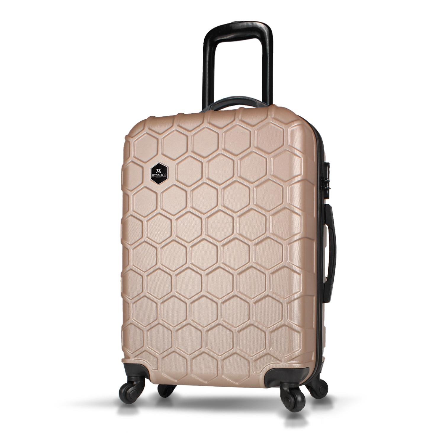 My Valice Honey Abs Medium Size Luggage Gold