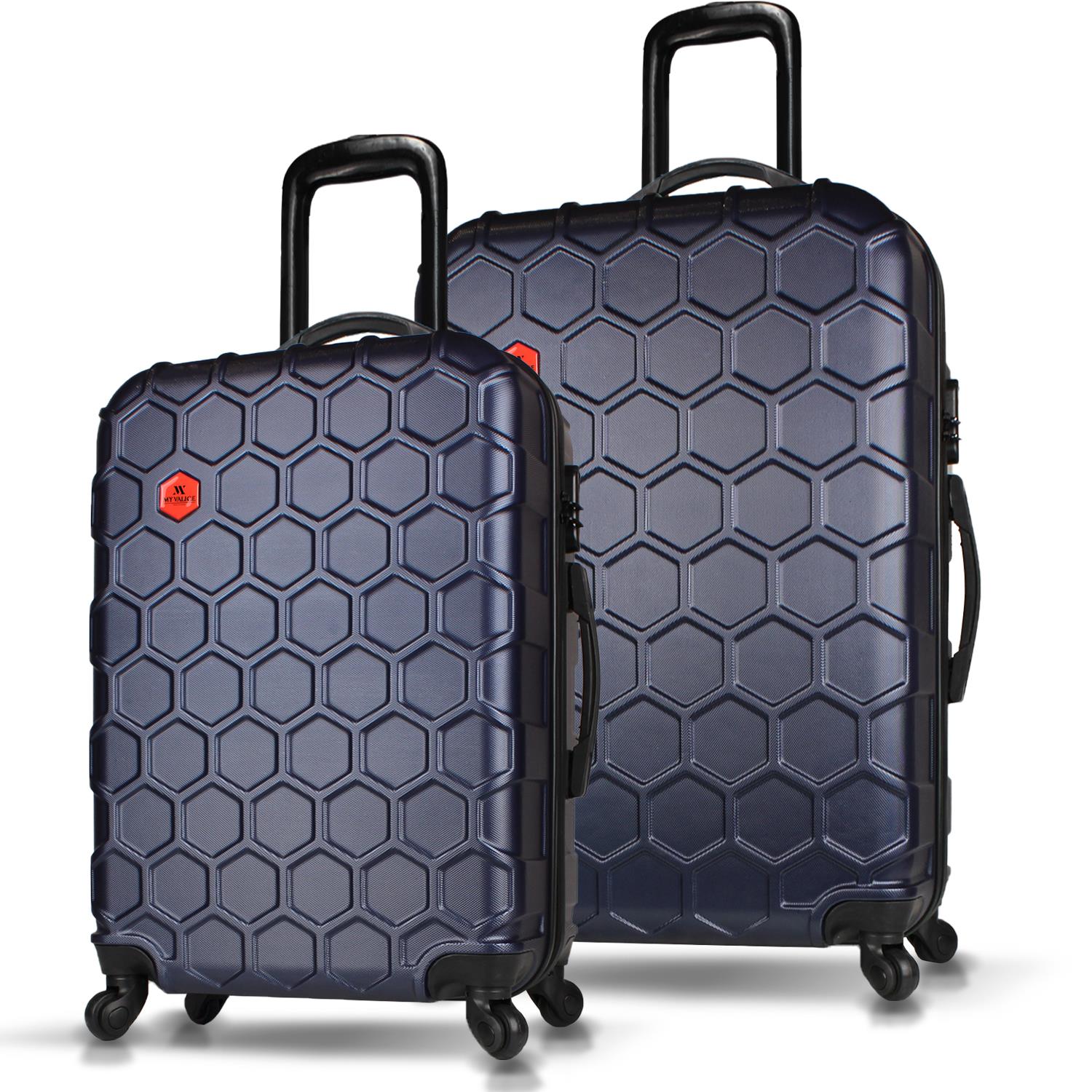 My Valice Honey Abs Medium and Large Size Set of 2 Luggage Set Navy Blue