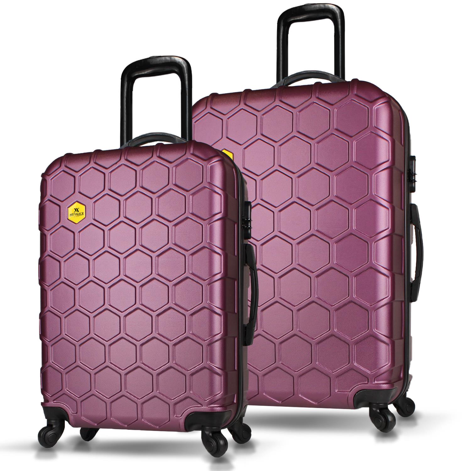 My Valice Honey Abs Medium and Large Size Set of 2 Luggage Set Fuchsia