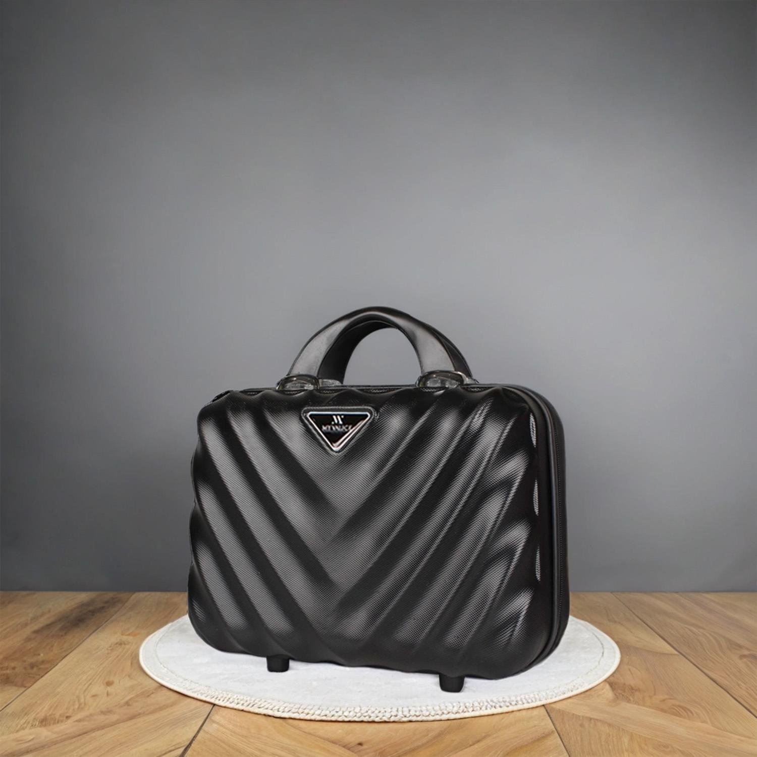 My Valice Lotus Abs Makyaj Çantası & El Valizi Siyah