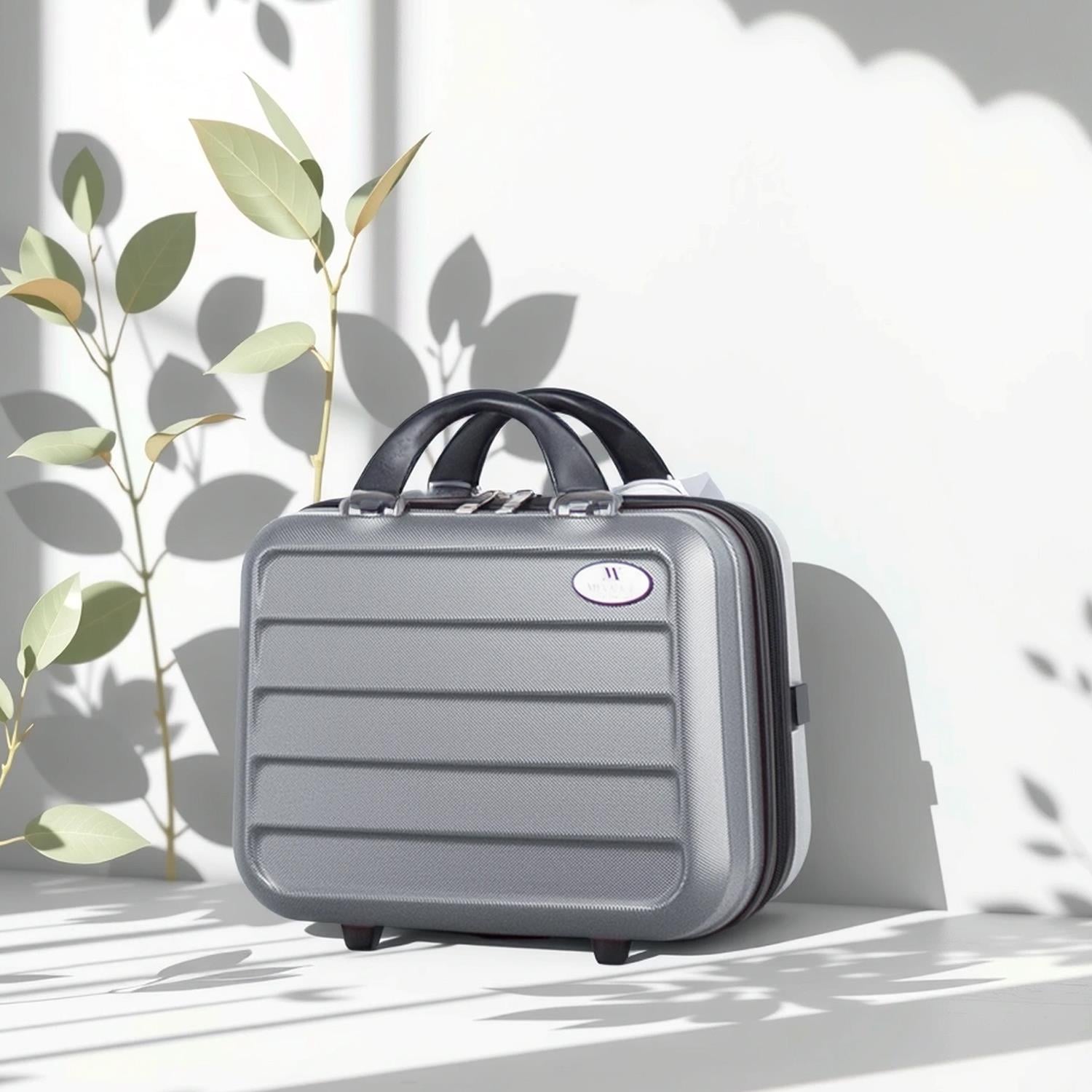 Ruby Abs Makyaj Çantası El Valizi Gri