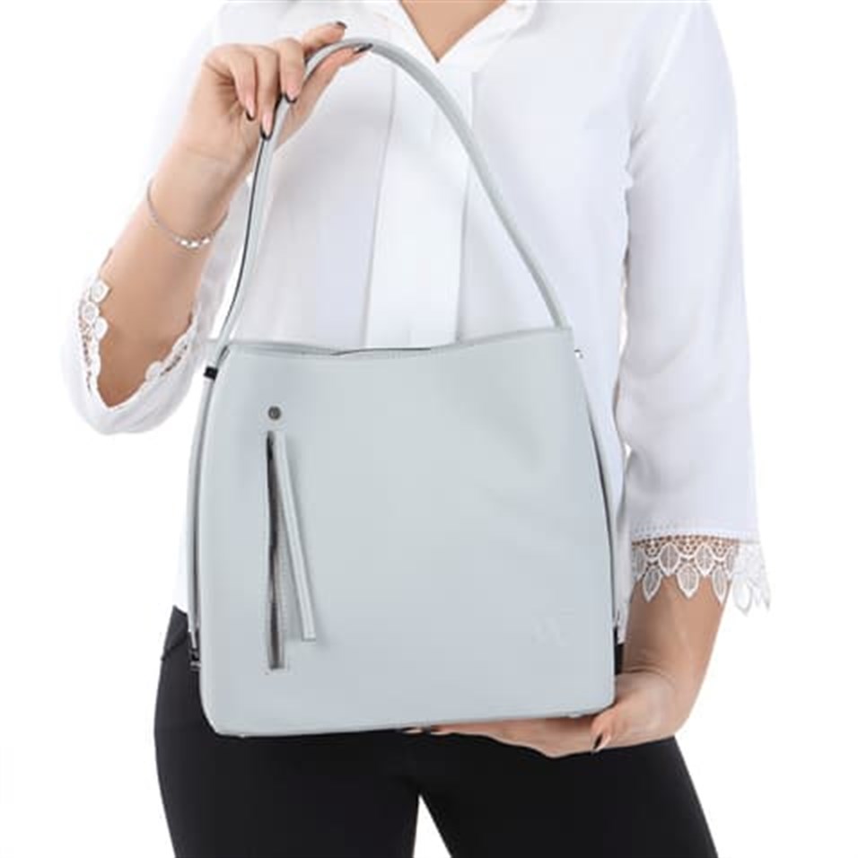 My Valice Smart Bag 1303 Kadın Çapraz Omuz Kol Çantası RFID Gri