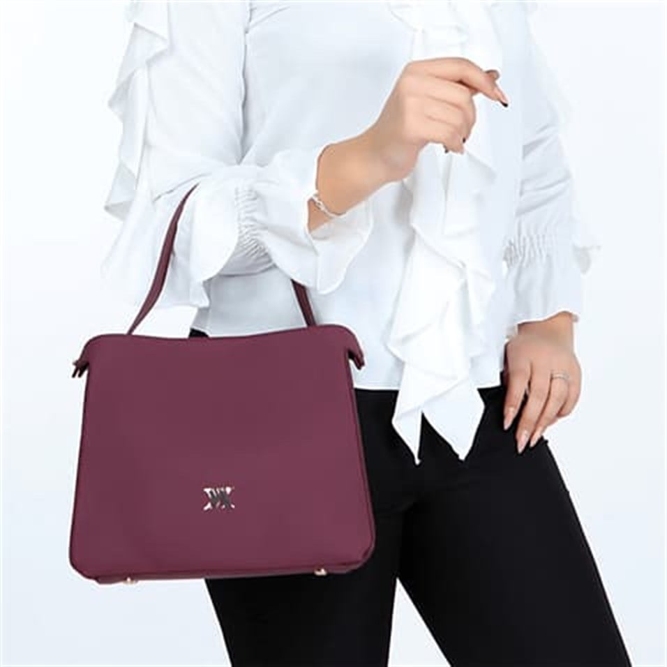 My Valice Smart Bag 1304 Kadın Çapraz Omuz Kol Çantası RFID Mürdüm