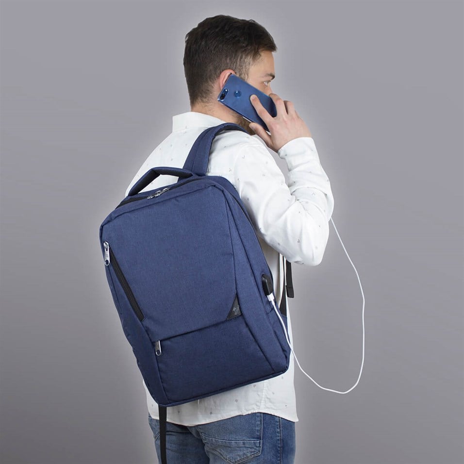 My Valice Smart Bag Active Usb Şarj Girişli Slim Notebook Sırt Çantası  Lacivert | My Valice