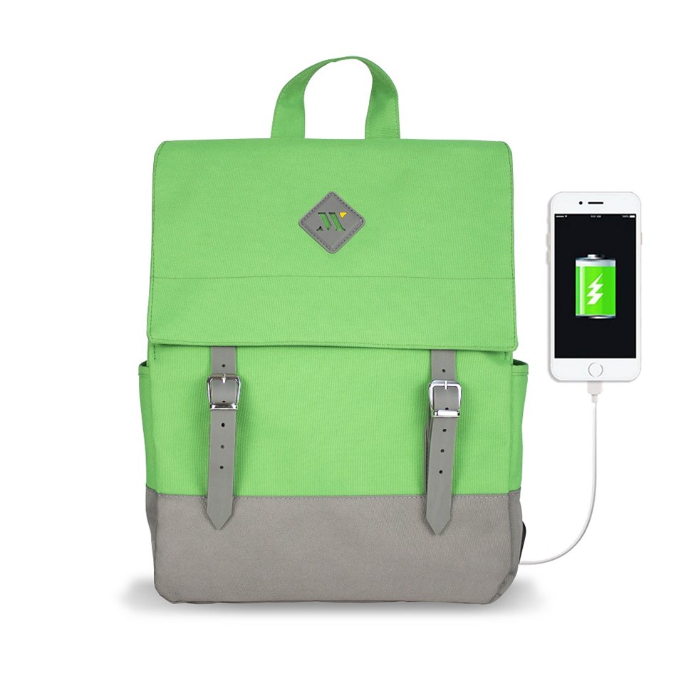 My Valice Smart Bag CANDY Usb Şarj Girişli Akıllı Sırt Çantası Yeşil