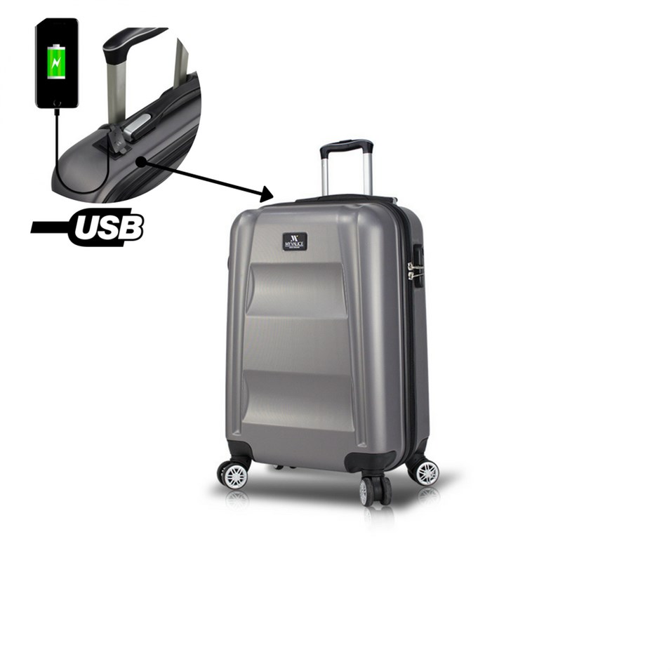 My Valice Smart Bag Exclusive Usb Şarj Girişli Kabin Boy Valiz Antrasit