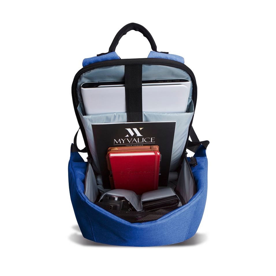 My Valice Smart Bag Secret Usb Şarj Girişli Akıllı Sırt Çantası Mavi | My  Valice