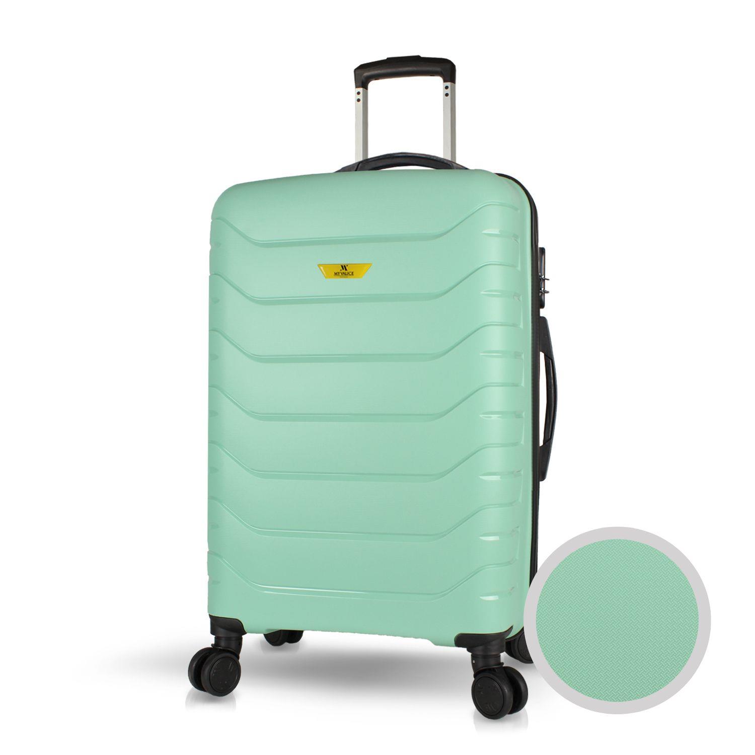 My Valice Solid PP Polipropilen Kırılmaz Orta Boy Mint Yeşili Valiz