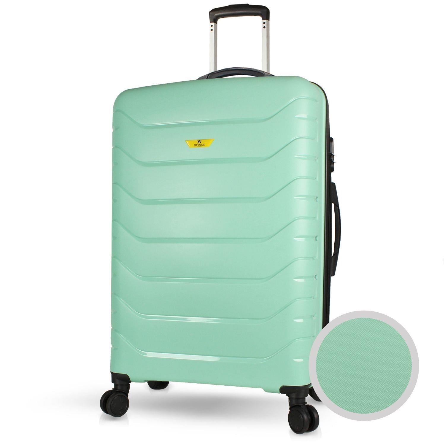 My Valice Solid PP Polipropilen Kırılmaz Büyük Boy Mint Yeşili Valiz
