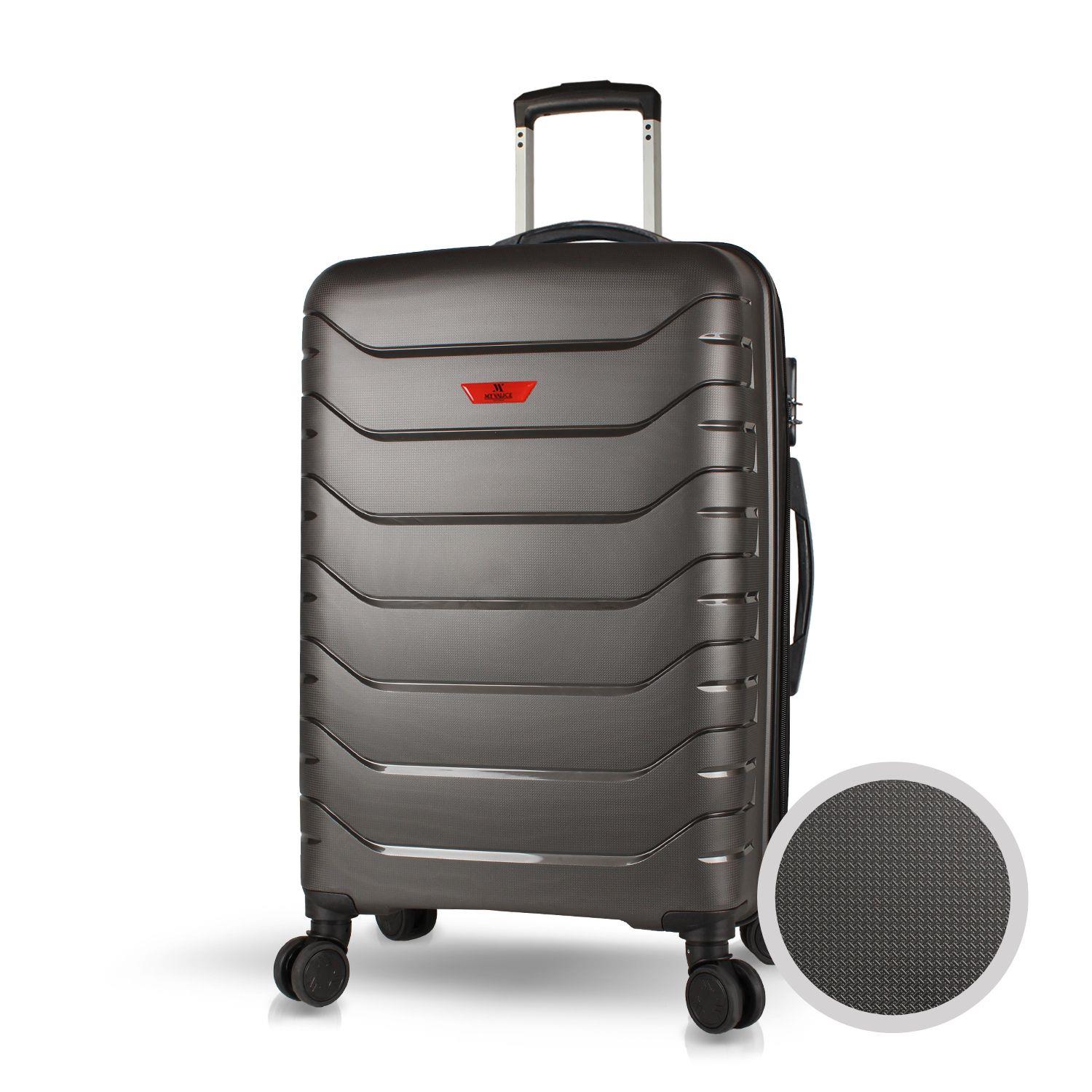 My Valice Solid PP Polipropilen Kırılmaz Orta Boy Antrasit Valiz