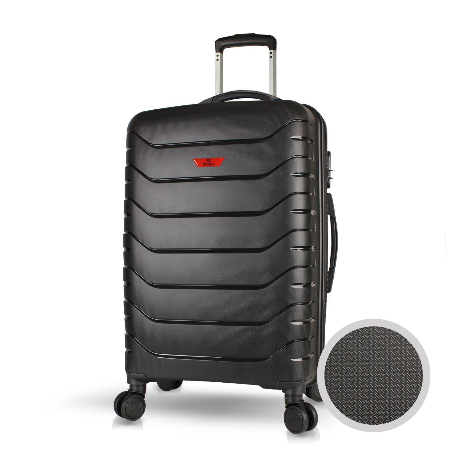 My Valice Solid PP Polipropilen Kırılmaz Orta Boy Siyah Valiz