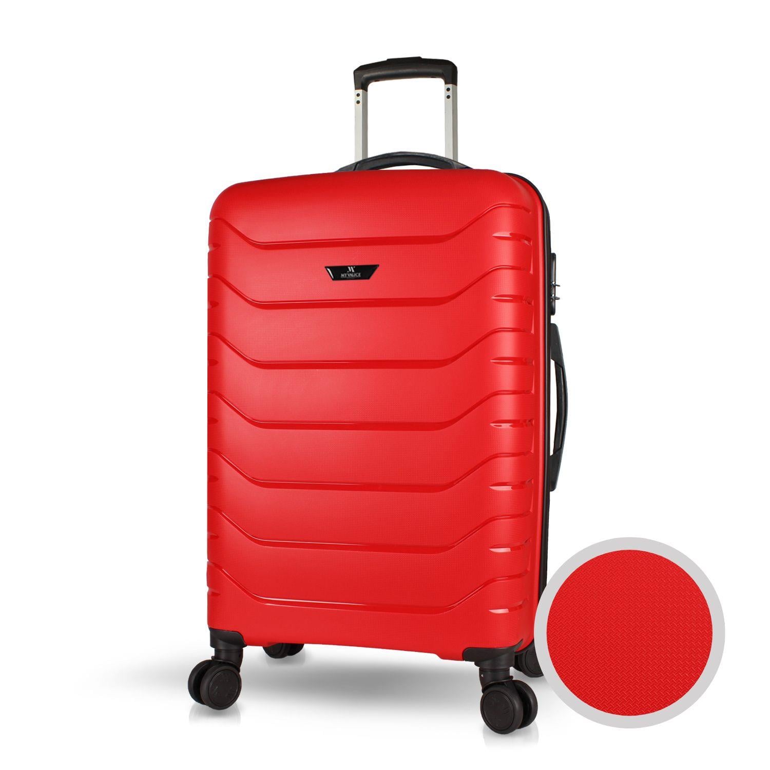 My Valice Solid PP Polipropilen Kırılmaz Orta Boy Kırmızı Valiz