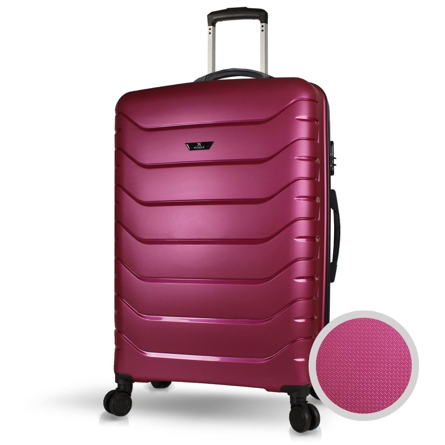 My Valice Solid PP Polipropilen Kırılmaz Büyük Boy Mürdüm Valiz