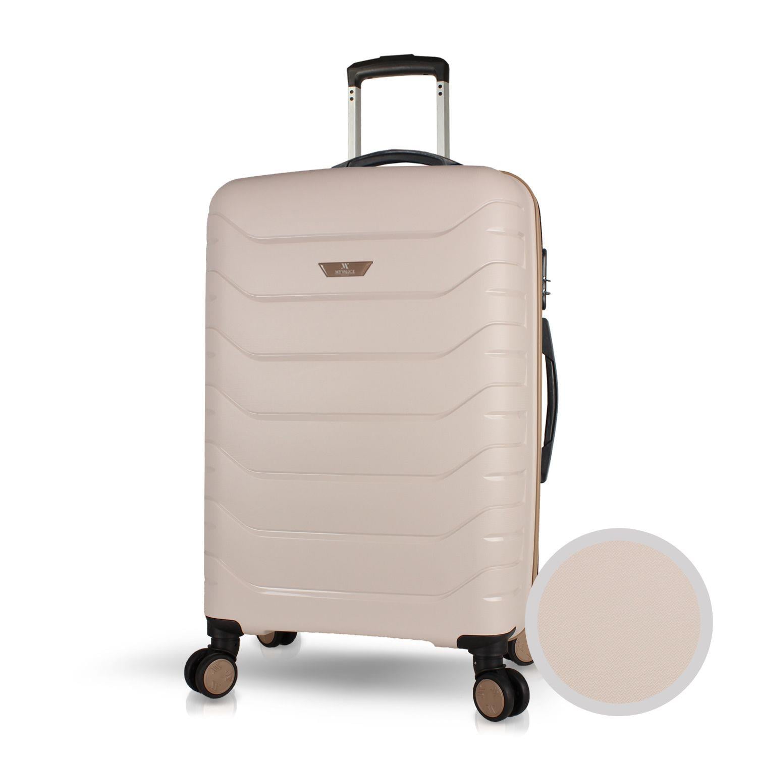 My Valice Solid PP Polipropilen Kırılmaz Orta Boy Krem Valiz