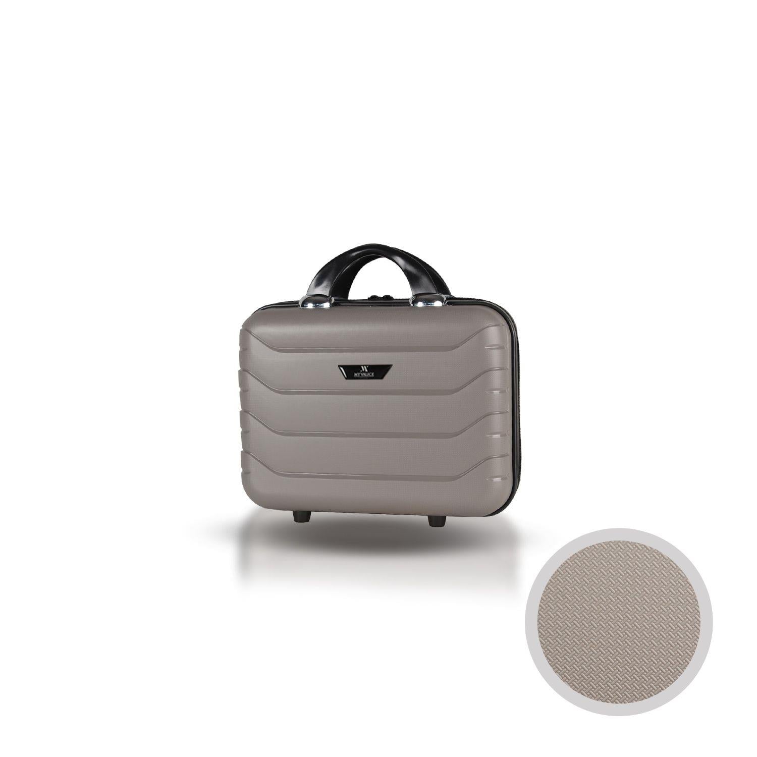 My Valice Solid PP Polipropilen Kırılmaz Makyaj Çantası & El Valizi Platin Gri