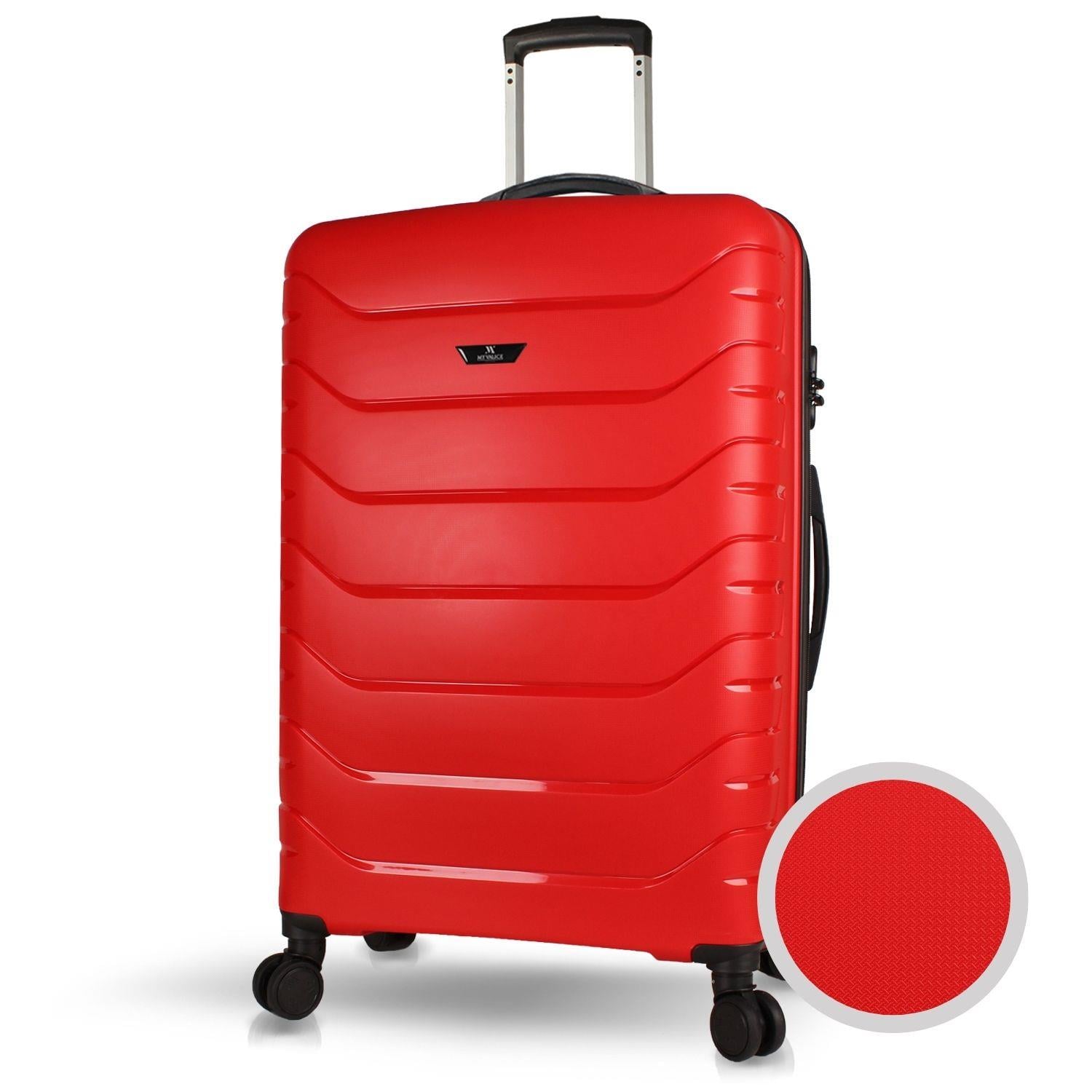 My Valice Solid PP Polipropilen Kırılmaz Büyük Boy Kırmızı Valiz