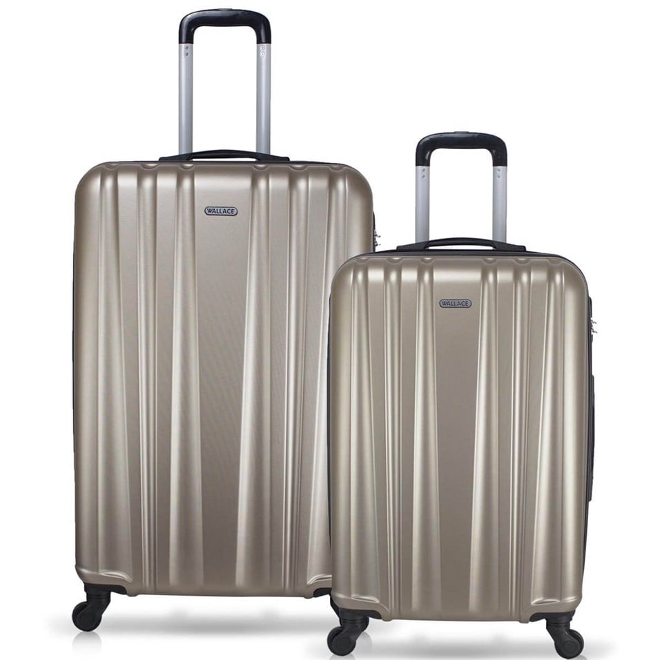 Wallace Line Abs 2'li Valiz Seti (Orta ve Büyük) Gold