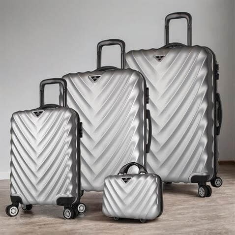 My Valice Lotus Abs Travel Suitcase Set of 4 Grey | My Valice