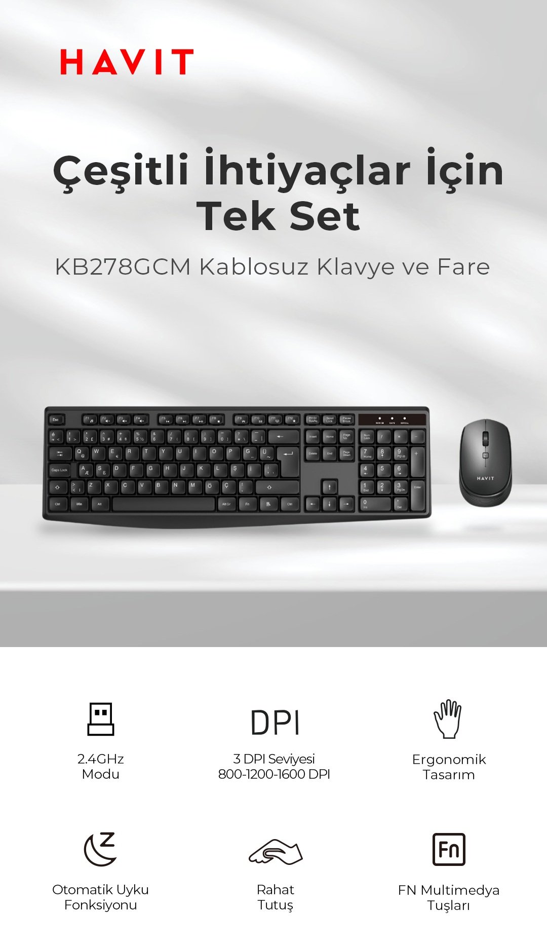 Havit KB278GCM