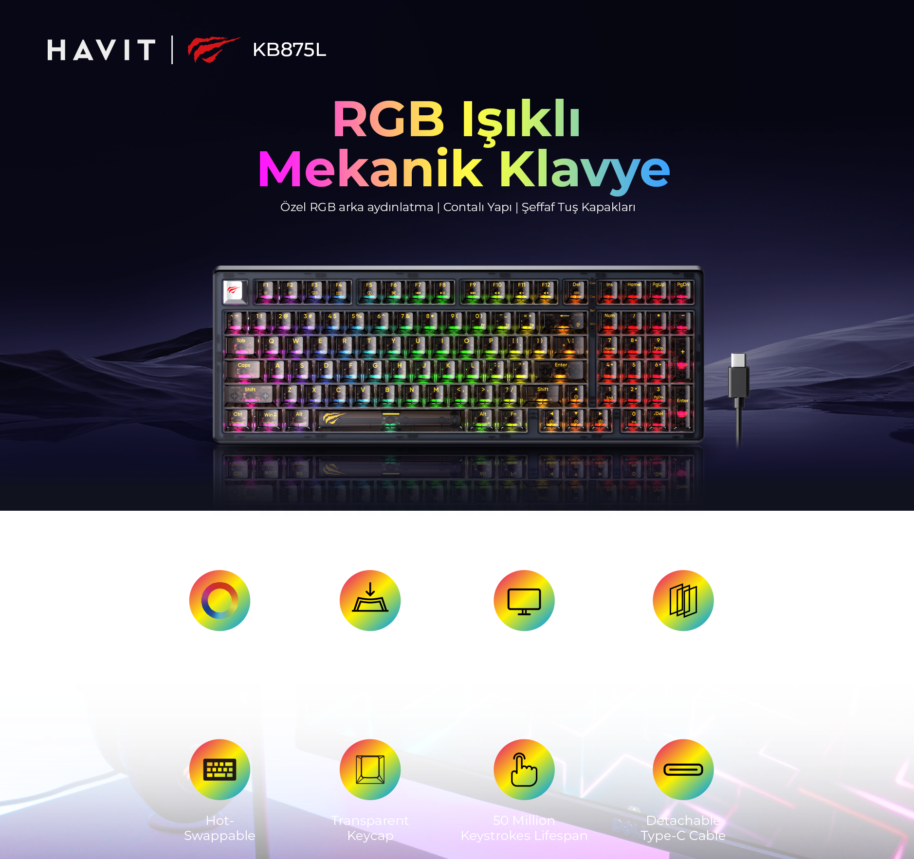 Havit Gamenote KB875L
