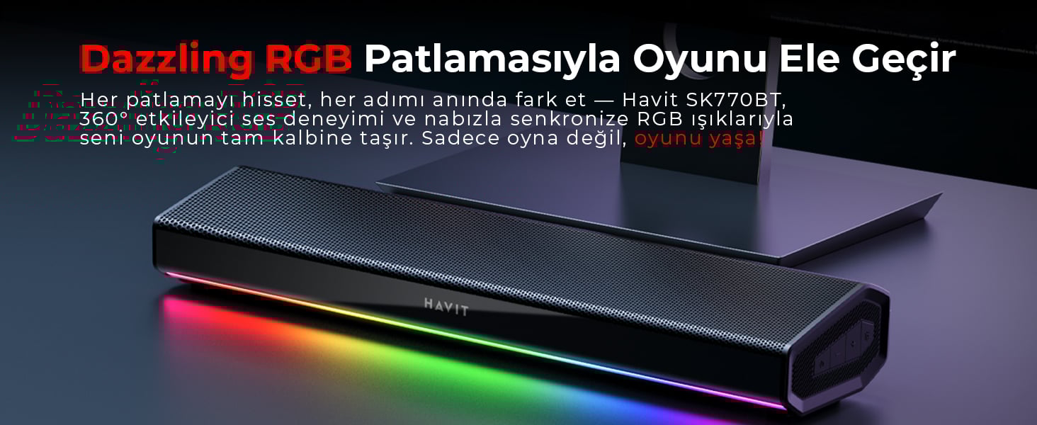 Havit SK770BT Oyuncu Masaüstü Hoparlör