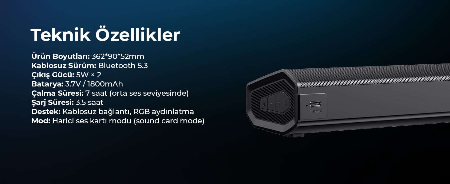 Havit SK770BT Oyuncu Masaüstü Hoparlör