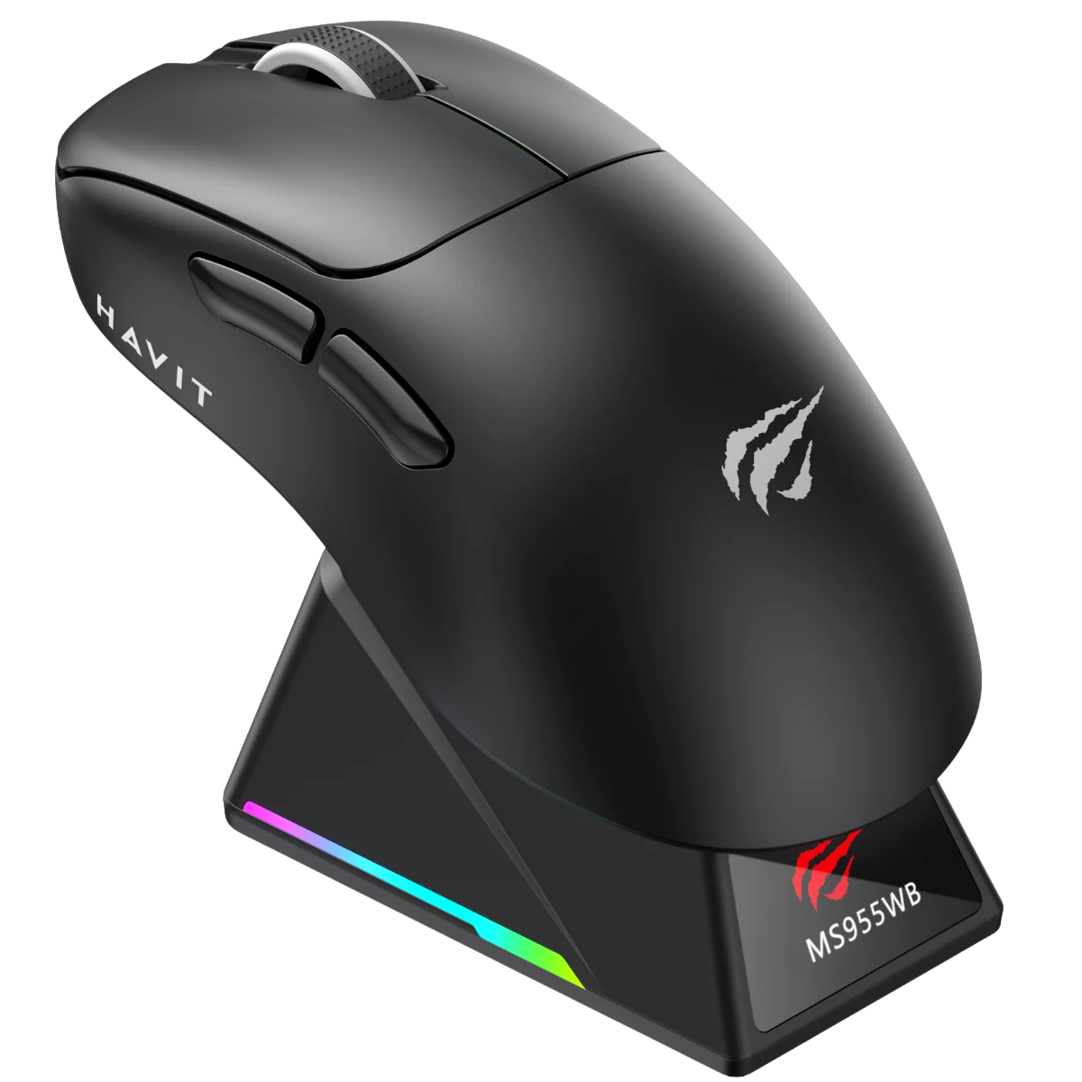  Havit Gamenote MS955WB RGB Wireless Gaming Mouse 3 Modlu + Şarj İstasyonu Ekranlı - Siyah