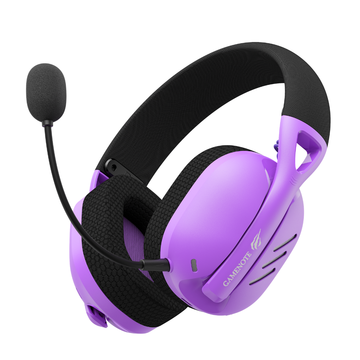 Havit Gamenote Fuxi-H3 Gaming Oyuncu Mikrofonlu Kulaklığı 7.1-4 Modlu (BT, 2.4Ghz, Type-C, 3.5mm) - Mor