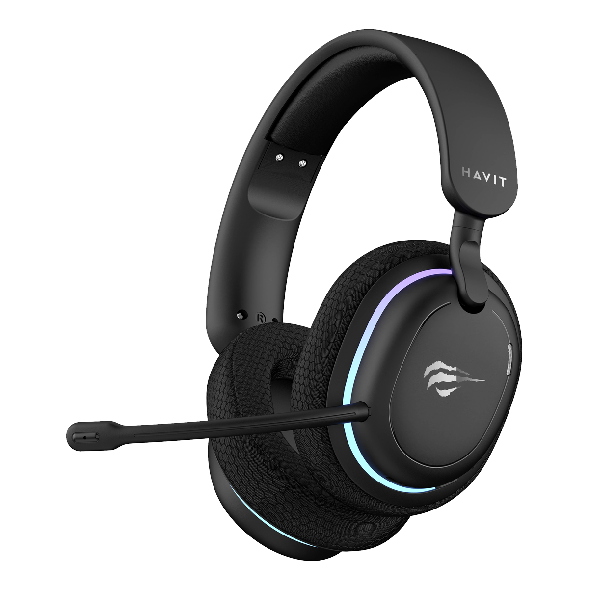 Havit Gamenote Fuxi H7 RGB Kablosuz Gaming Oyuncu Kulaklığı - Siyah
