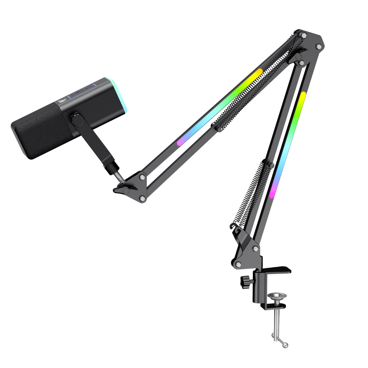 Havit Gamenote GK71 Pro  RGB Yayıncı Mikrofon Stantlı - Siyah