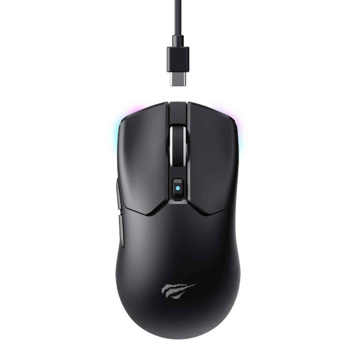 Havit Gamenote MS974WB Tri-Mode RGB Kablosuz Gaming Mouse - Siyah