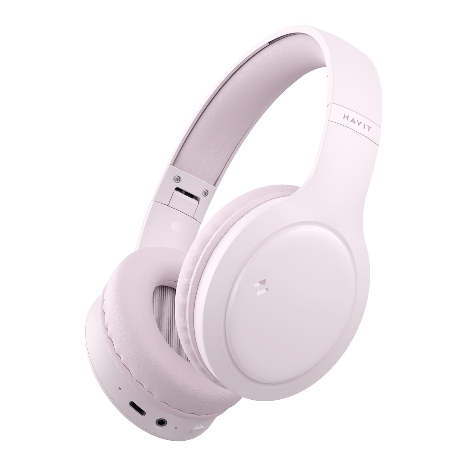 Havit H633BT Bluetooth Kafa Üstü Kulaklık - Pembe