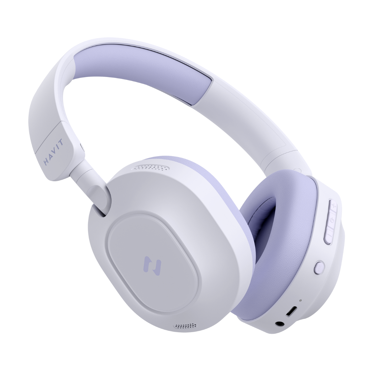Havit H668BT ANC Bluetooth Kulaküstü Kulaklık - 80 Saat, Anc, Çift Cihaz Desteği, Hi-Res Audio - Mor