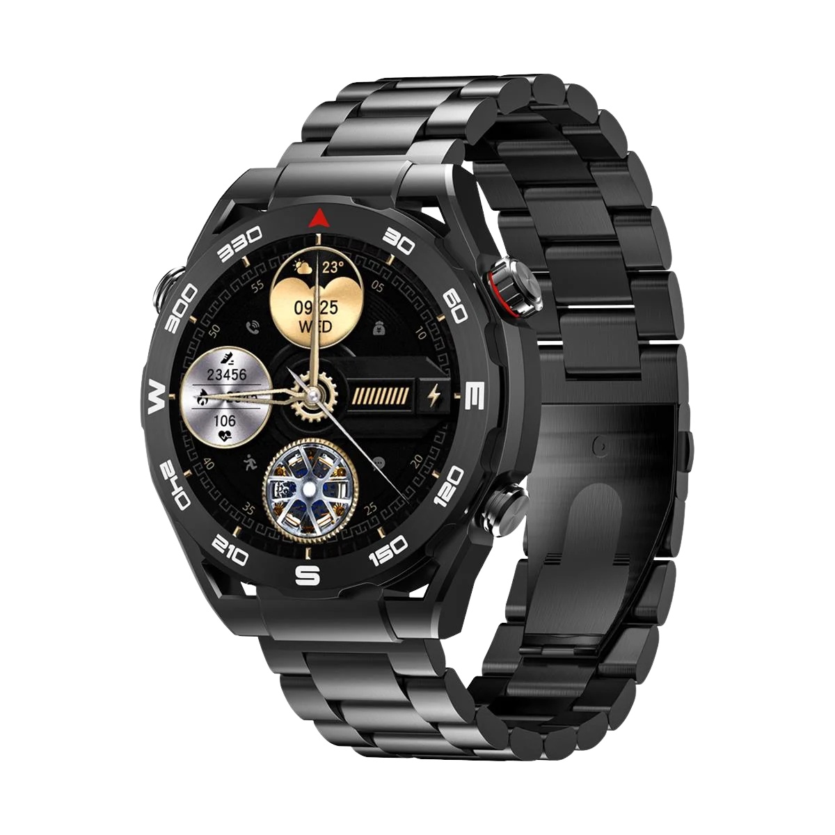 Havit M9030 ULTRA Amoled HD 46MM Akıllı Saat Siyah Metal Kordon
