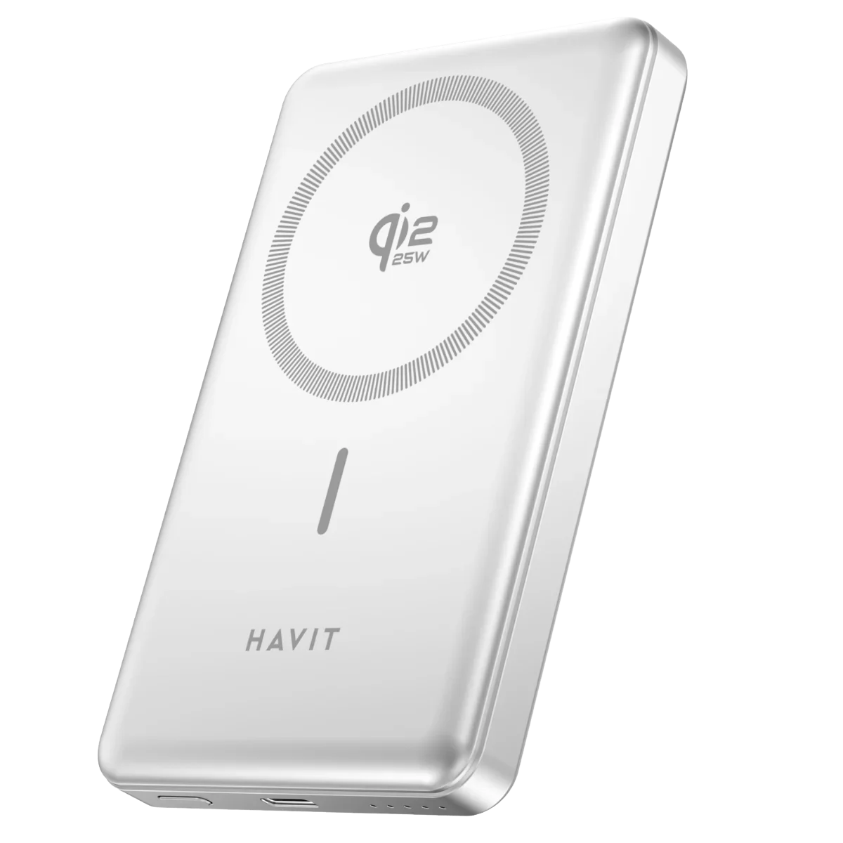 Havit PB5203 PRO 10.000mAh Qi2 MagSafe Powerbank 25W Hızlı Şarj Alüminyum Kasa - Gri