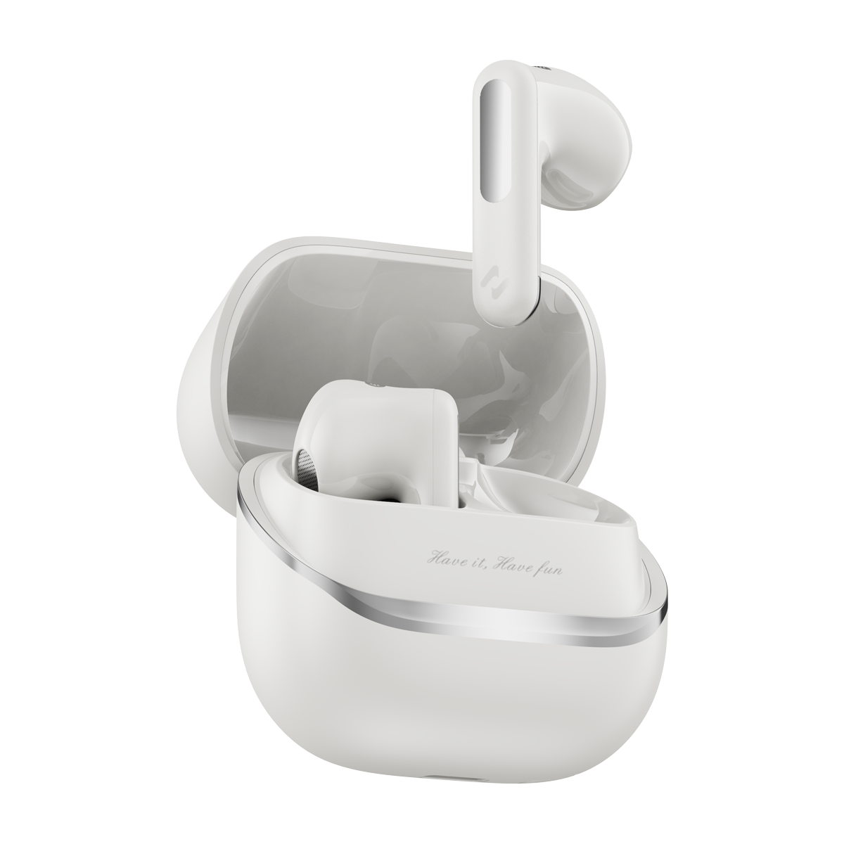 Havit Space T1 Bluetooth 6.0 Kulaklık ANC 3.0 Gürültü Engelleme Hi-Res Audio 40.5 Saat Pil Ömrü - Beyaz