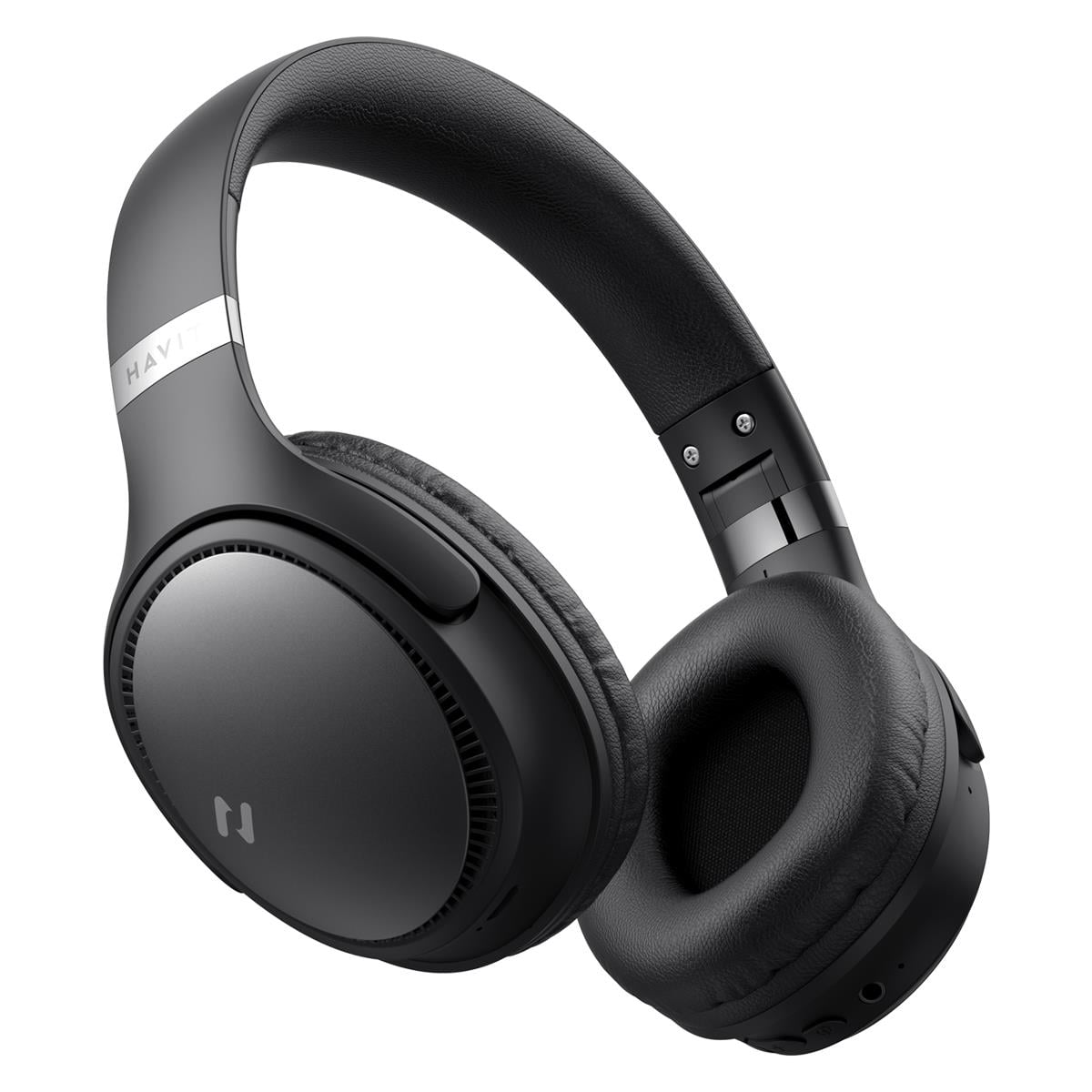 HavitH630BT Katlanabilir Kafa Üstü Mikrofonlu Bluetooth Kulaklık - 36 Saat Kullanım Bluetooth V5.3-Siyah