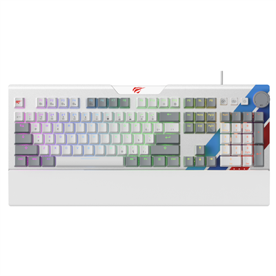 Havit Gamenote KB898L Pro Mekanik RGB Oyuncu Klavyesi – Full-Key Rollover - Beyaz