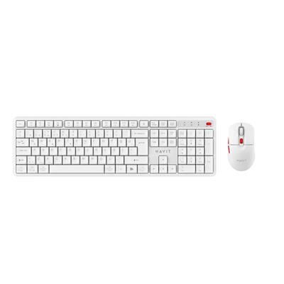 HAVIT KB261WB KABLOSUZ 2.4GHZ  KLAVYE MOUSE SET BEYAZ
