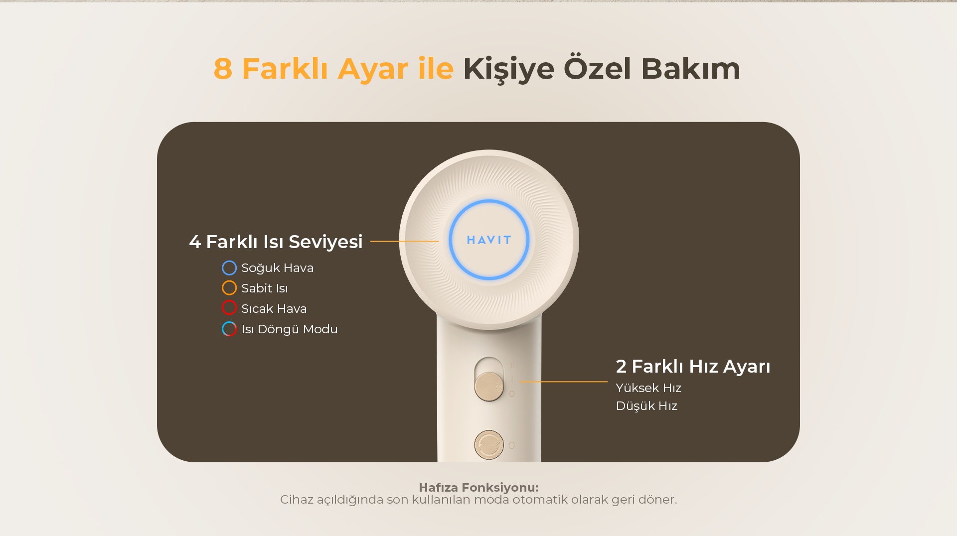 Havit HD709 Saç Kurutma Makinesi