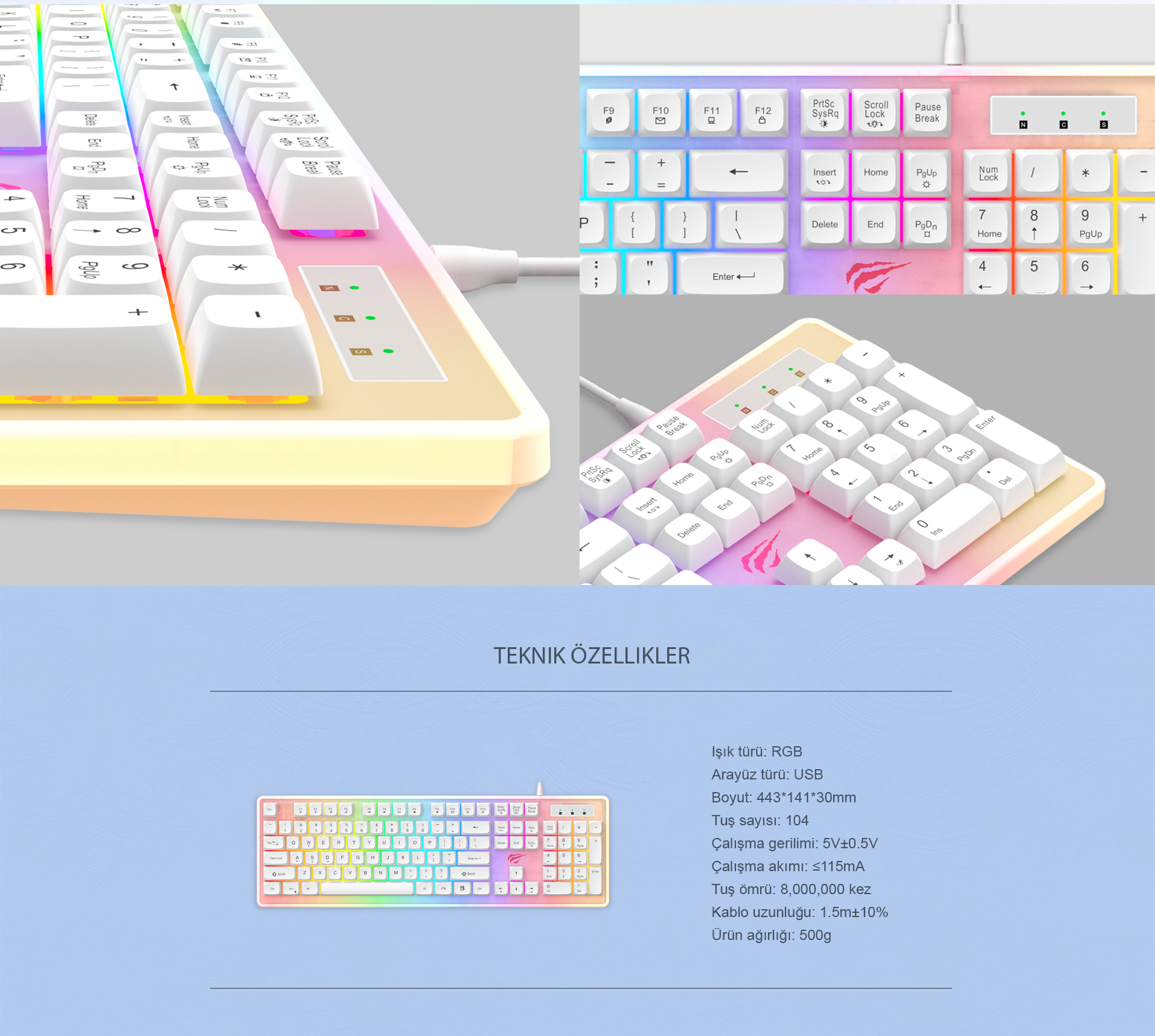 Havit Gamenote KB876L