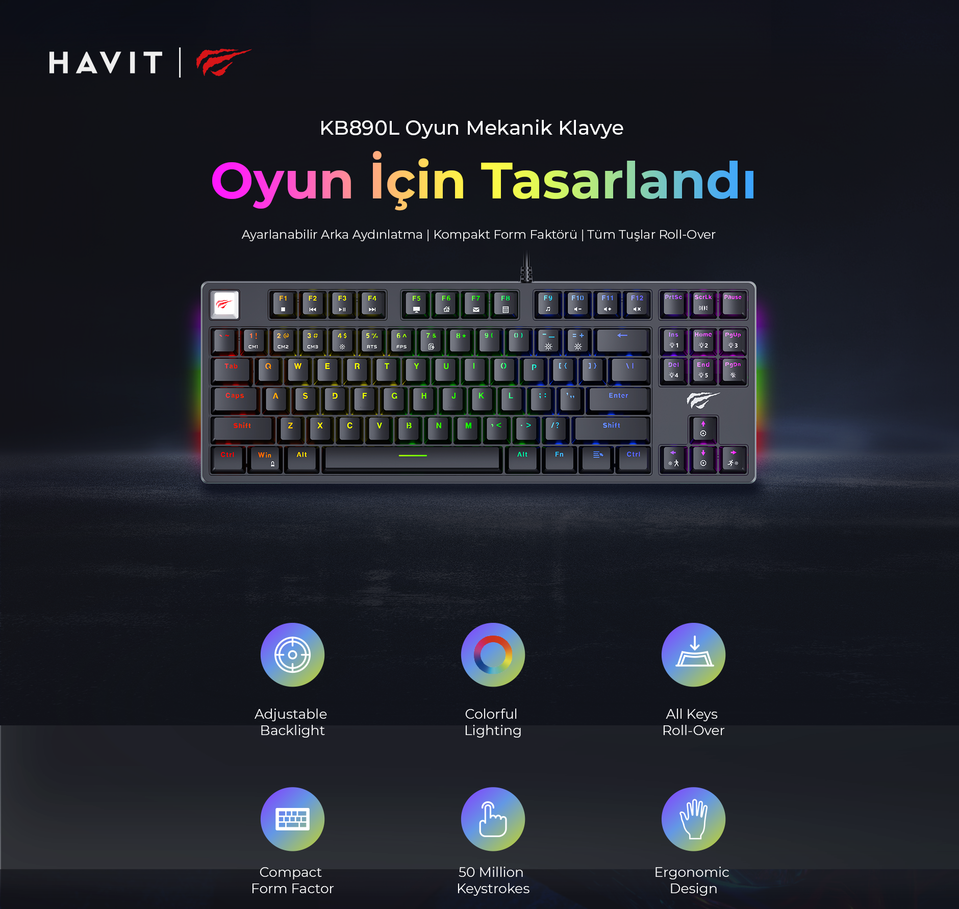 Havit Gamenote KB890L