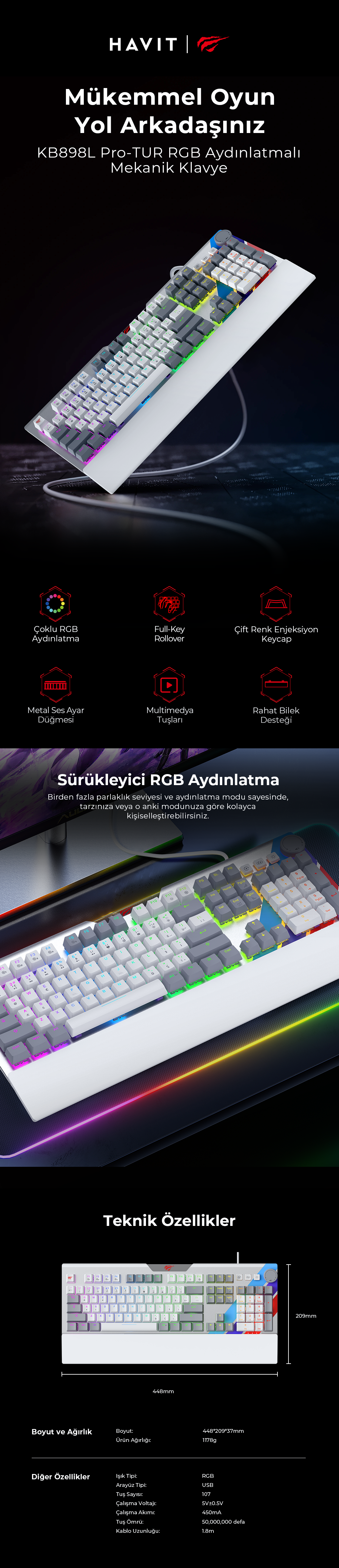 Havit KB898L PRO
