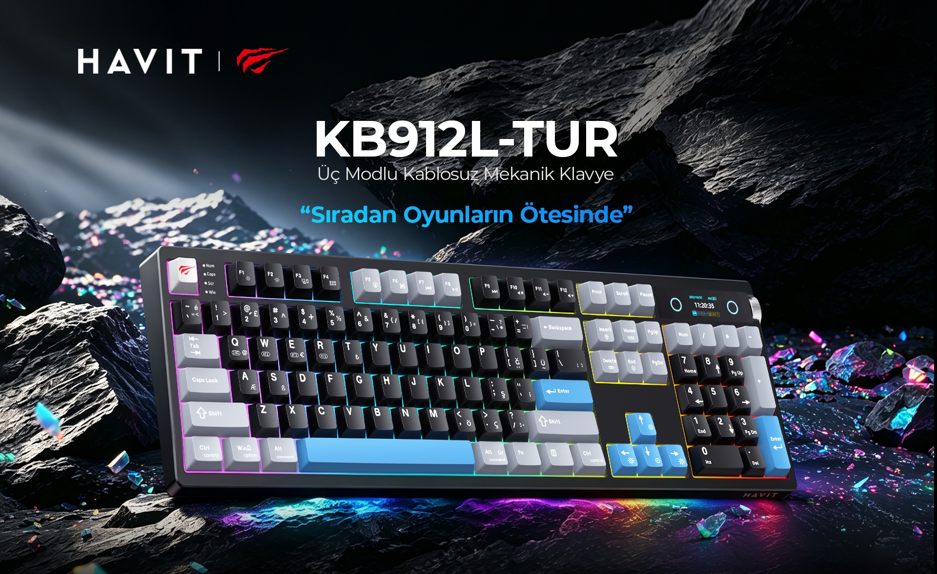 Havit Gamenote KB912L Türkçe Gaming Klavye